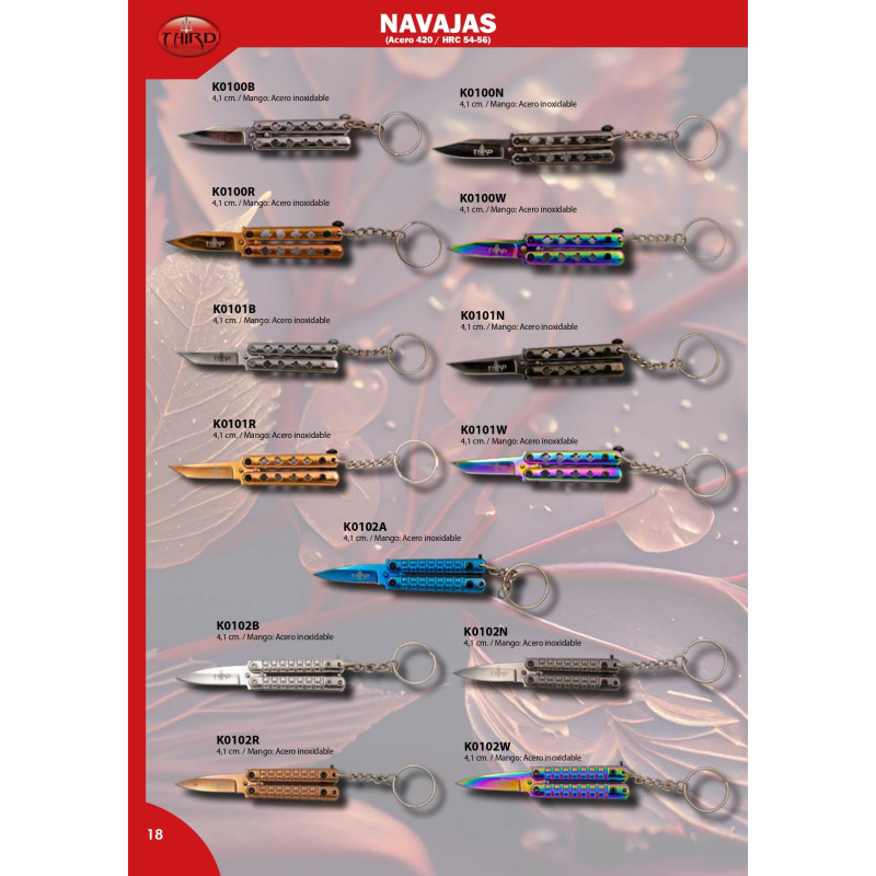 NAVAJA LLAVERO ABANICO THIRD
