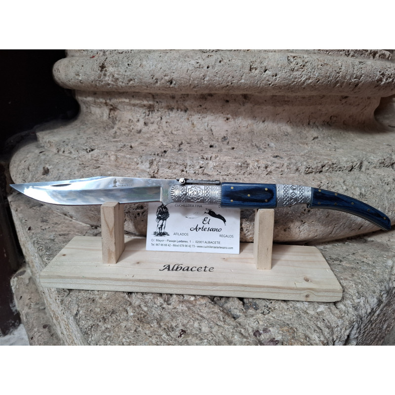 NAVAJA ÁRABE DECORADA AZUL Nº4