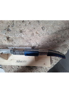 NAVAJA ÁRABE DECORADA AZUL Nº4
