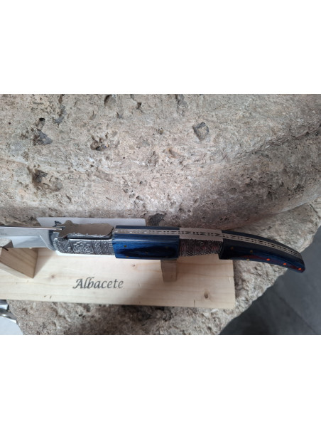 NAVAJA ÁRABE DECORADA AZUL Nº4