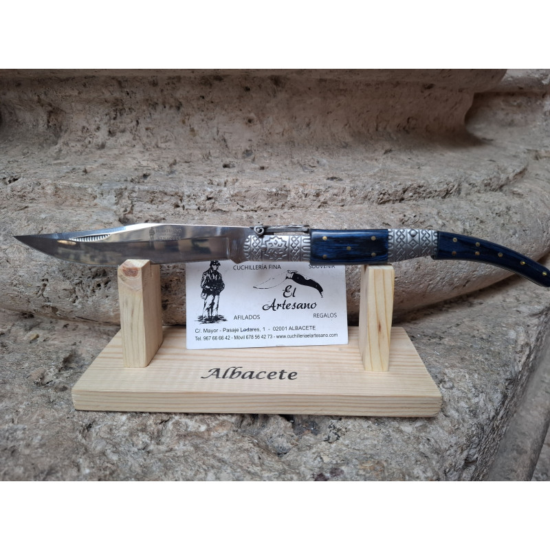 NAVAJA ÁRABE DECORADA AZUL Nº3