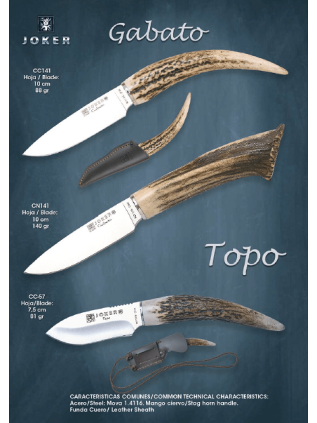 NOVEDAD CUCHILLO GABATO O TOPO JOKER