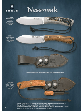 CUCHILLO NESSMUK JOKER OLIVO O CIERVO