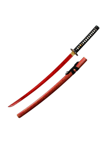 KATANA ACERO ROJO JAPÓN FEUDAL 40320