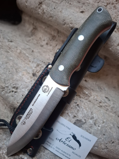 NOVEDAD CUCHILLO BUSHCRAFTER VERDE  CUDEMAN  BS9