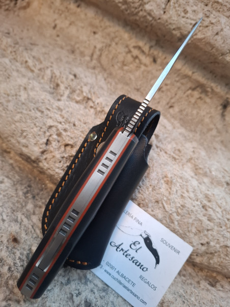 NAVAJA MINI RANGER CON FUNDA PIEL CUDEMAN 337GNF