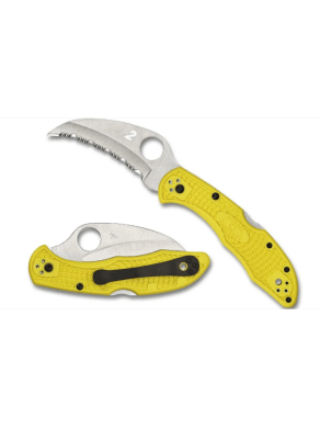 NAVAJA SPYDERCO TASMAN SALT 2 AMARILLO SIERRA
