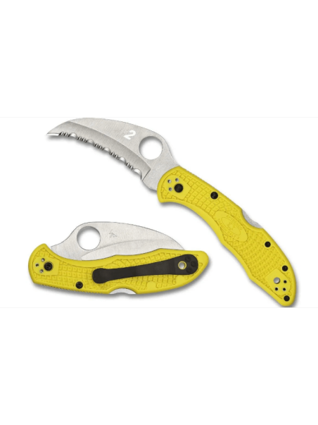 NAVAJA SPYDERCO TASMAN SALT 2 AMARILLO SIERRA