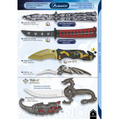 NAVAJA ABANICO ENTRENAMIENTO O NAVAJA DORADA O NAVAJA CALAVERA O DAGA