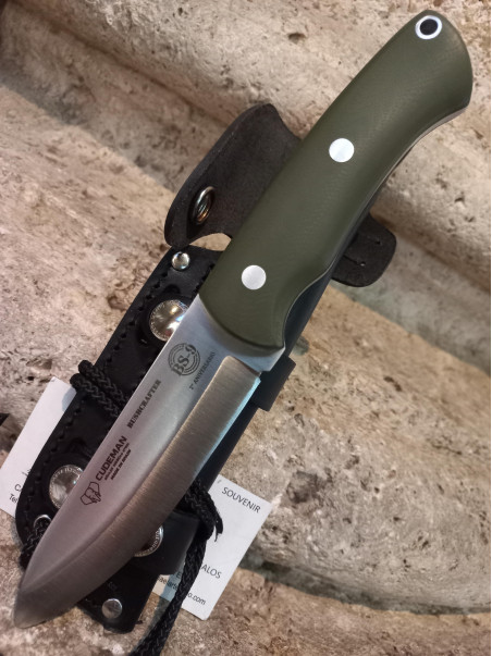 CUCHILLO BUSHCRAFTER G10 VERDE CUDEMAN