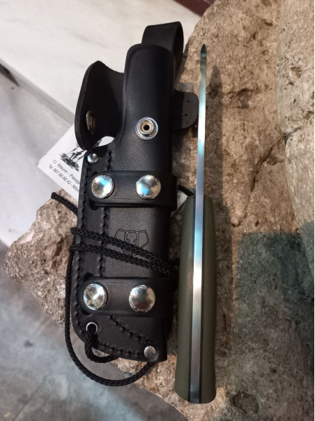 CUCHILLO BUSHCRAFTER G10 VERDE CUDEMAN