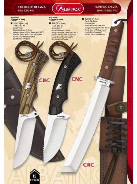 CUCHILLO CAZA O CUCHILLO TANTO CNC