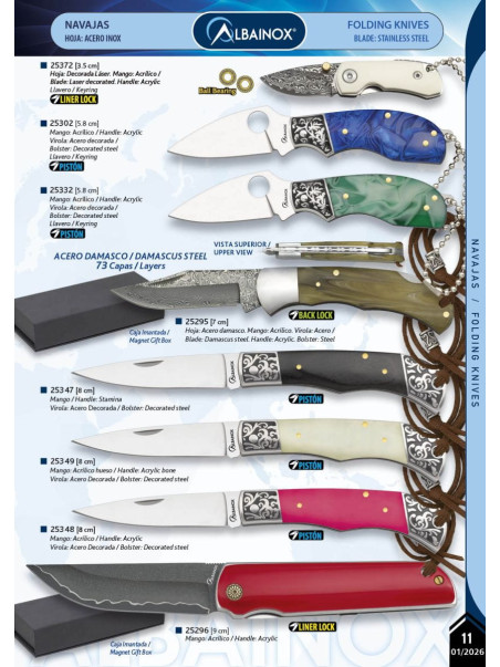 NAVAJA DAMASCO O NAVAJA DECORADA