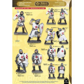 TEMPLARIO BLANCO Y ROJO RESINA