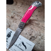 NAVAJA DECORADA ROSA 348