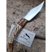 NAVAJA PUNTA DE CIERVO TALLADA ARTESANA PC