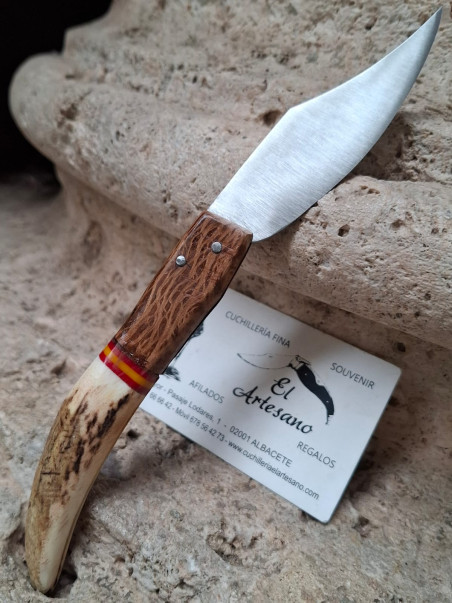 NAVAJA CIERVO Y ENCINA ESPAÑA ARTESANA 777