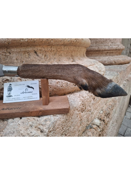 NAVAJA PATA DE CIERVO ARTESANA ÚNICA