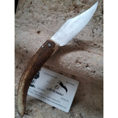 NAVAJA ARTESANA  PUNTA CIERVO HOJA CURVA