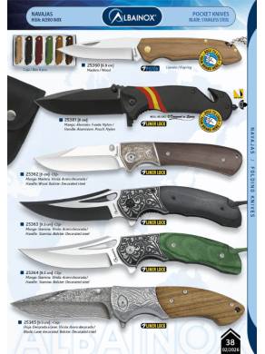 NOVEDAD NAVAJA VIROLA DECORADA