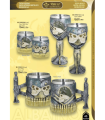 VASO, COPA O JARRA RESINA ARMY SKULL