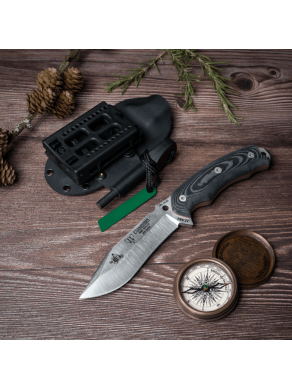 CUCHILLO CAZA CUDEMAN JJSK1 MIKARTA NEGRA 124-MK