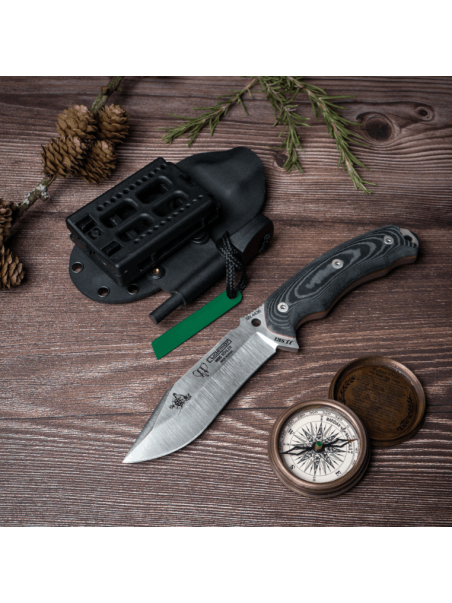 CUCHILLO CAZA CUDEMAN JJSK1 MIKARTA NEGRA 124-MK