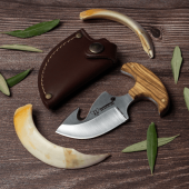 CUCHILLO DESOLLADOR CUDEMAN BEAR CLAW 139-L OLIVO