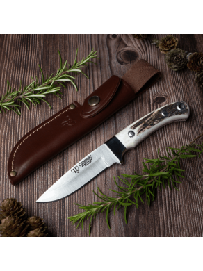 CUCHILLO CAZA CUDEMAN CIERVO VIROLA 150-C