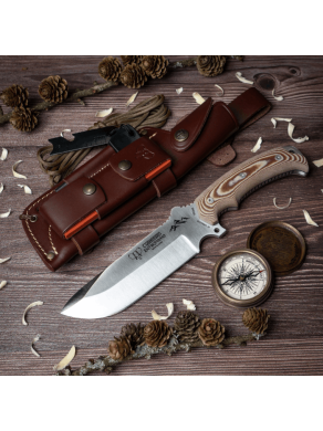CUCHILLO ENTRESIERRAS CUDEMAN 155-XC MARRÓN KIT COMPLETO