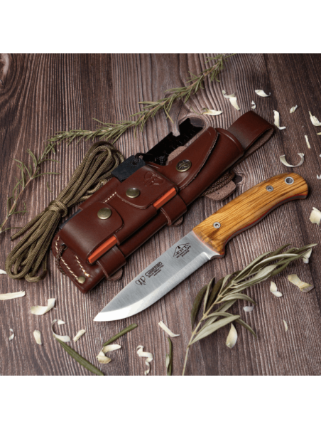 CUCHILLO CUDEMAN ENT 158-LC OLIVO KIT COMPLETO