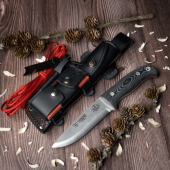 CUCHILLO CUDEMAN ENT 158-MC MIKARTA NEGRA KIT COMPLETO