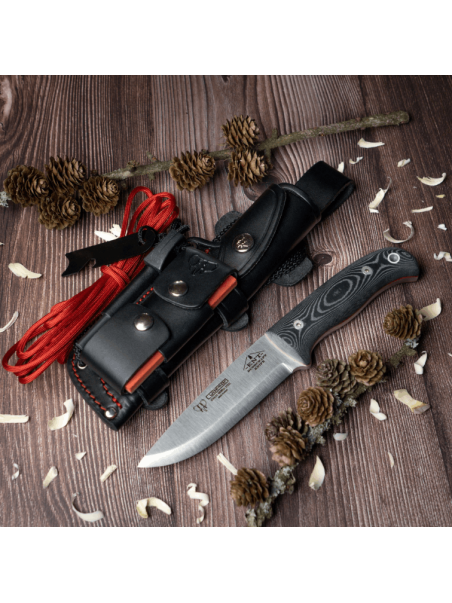 CUCHILLO CUDEMAN ENT 158-MC MIKARTA NEGRA KIT COMPLETO