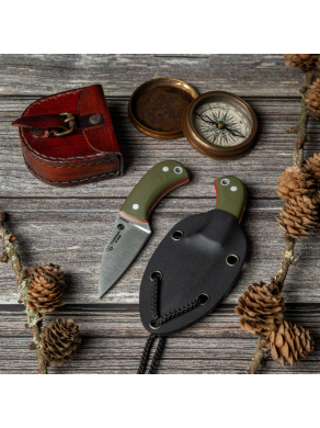 CUCHILLO YODA CUDEMAN G10 VERDE 200-GVK