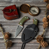 CUCHILLO YODA CUDEMAN G10 VERDE 200-GVK