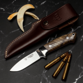CUCHILLO HUNTING AKELEY CUDEMAN NOGAL 254-G