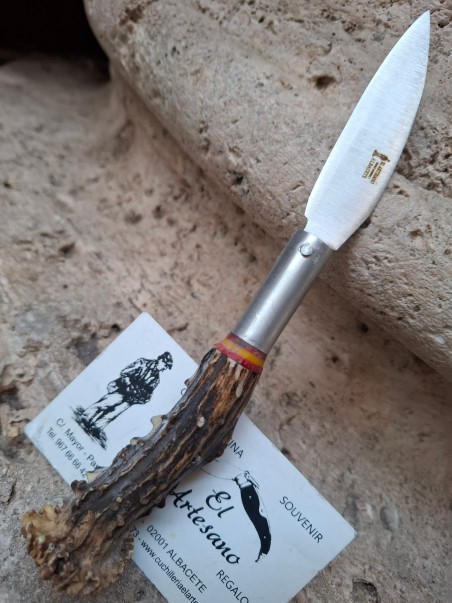 NAVAJA CORZO BANDERA ESPAÑA  ROSETA ARTESANA 111