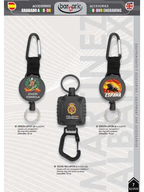 LLAVERO EXTENSIBLE CON MOSQUETÓN