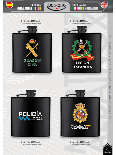 PETACA METÁLICA CUERPOS ESPECIALES GRABADO COLOR