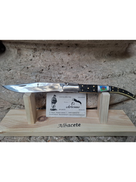 NAVAJA ÁRABE CARRACA BANDERA GITANA IMIT. CIERVO