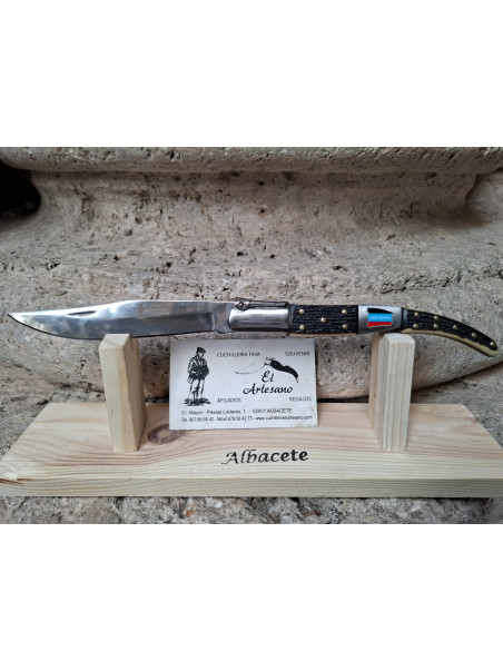 NAVAJA ÁRABE CARRACA BANDERA MERCHEROS IMIT. CIERVO