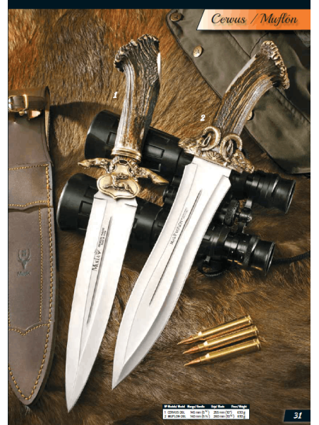 CUCHILLO CERVUS - MUFLÓN DE MUELA