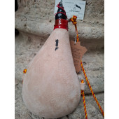 BOTA DE VINO PEZ RECTA CLARA 1LITRO PIEL DE CABRA