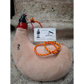 BOTA VINO PEZ  CURVA 2 LITROS CLARA PIEL DE CABRA