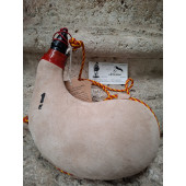 BOTA VINO DE PEZ CURVA 1 LITRO CLARA PIEL DE CABRA