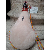 BOTA DE VINO PEZ 2 LITROS RECTA CLARA PIEL DE CABRA