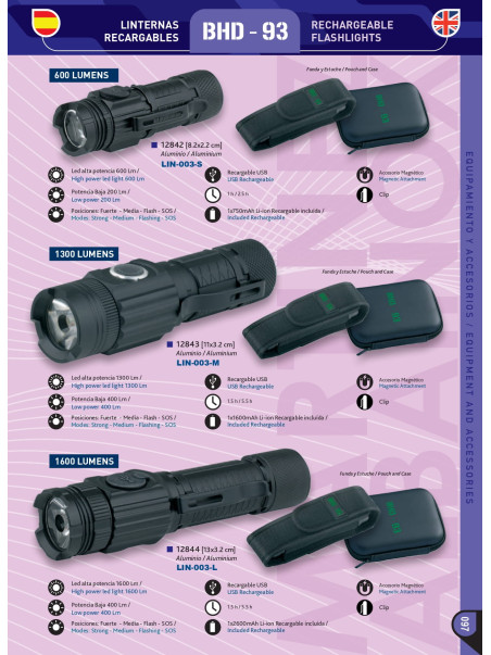LINTERNA TÁCTICA BHD-93