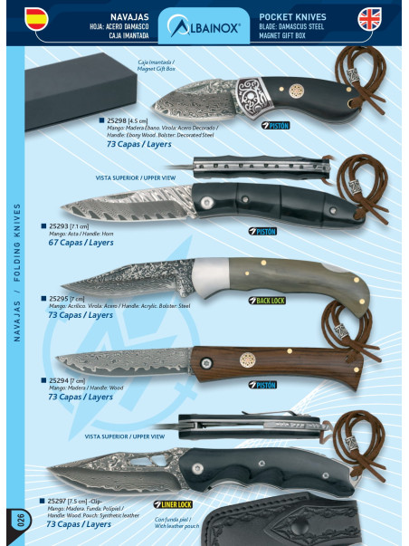 NOVEDAD ACERO DAMASCO CON CAJA IMANTADA