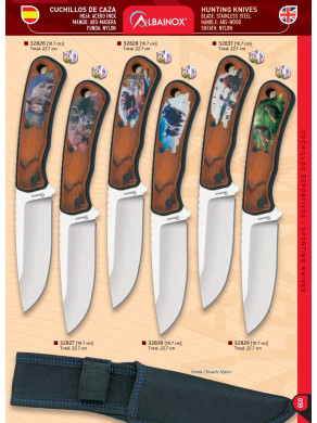 NOVEDAD CUCHILLO CAZA DIBUJO ANIMAL 3D