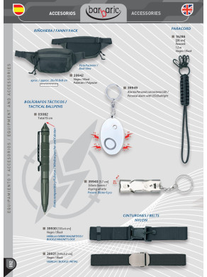 NOVEDAD RIÑONERA, PARACORD, BOLÍGRAFO, ALARMA O CINTURÓN